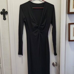 WOMENS  LONG SLEEVES  ELEGANT  DRESS.V( NEW)